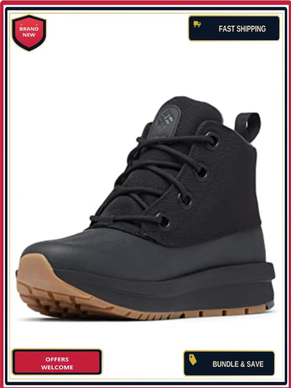 Columbia Moritza Shield Women's Mid-Top Lace-Up Snow Boots Leather OMNI-GRIP